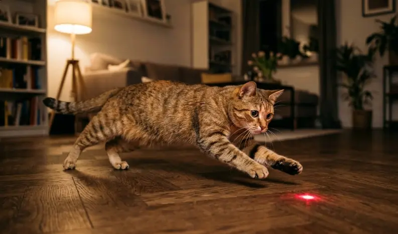 Juguetes Láser y Electrónicos para Gatos: Pros, Contras y Riesgos Psicológicos
