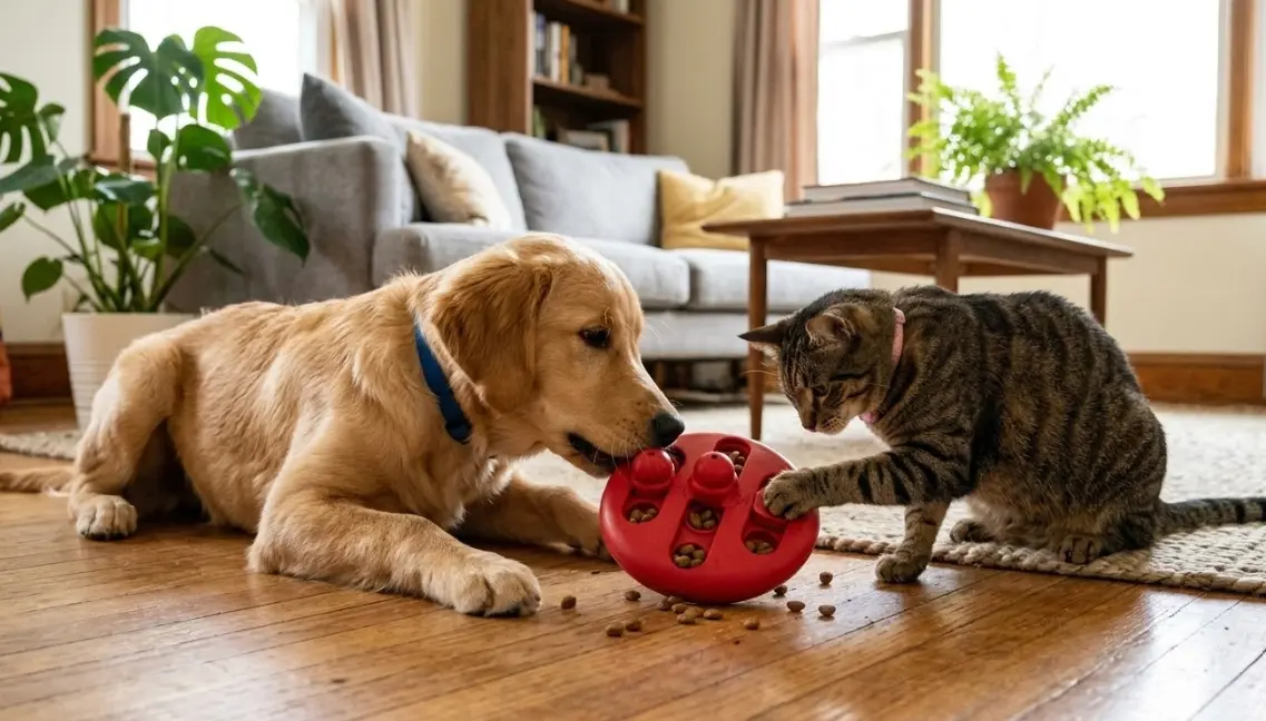 Juguetes Interactivos para Mascotas: La Guía Experta sobre Kong, Puzzles y Alfombras de Olfato