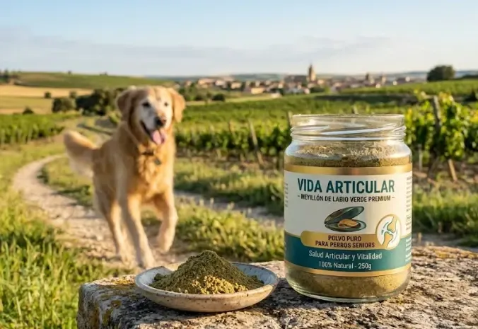 Fotografía de detalle de polvo de mejillón de labio verde sobre una cuchara de madera dosificadora